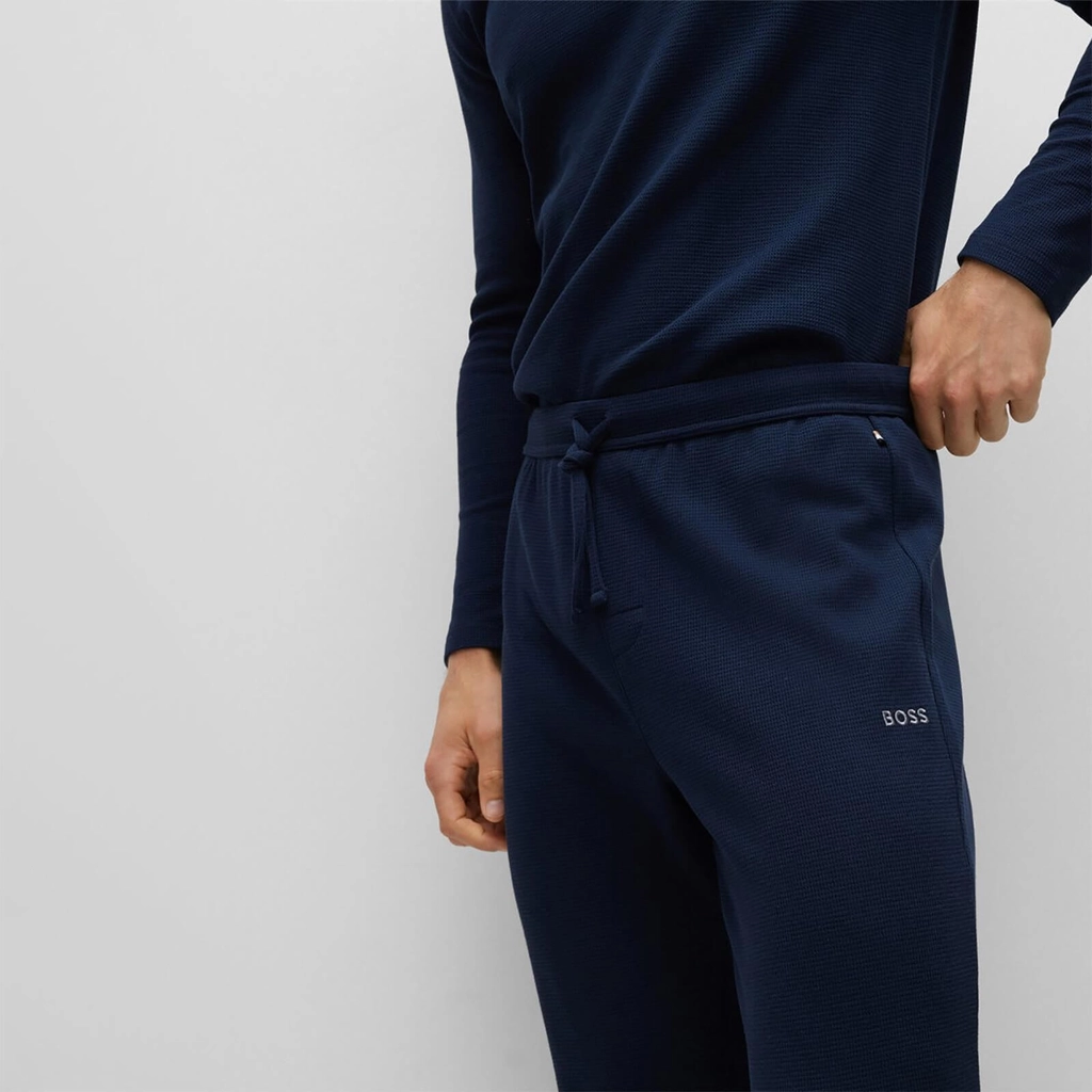 Boss Bodywear Waffle-Knit Cotton-Blend Pants - S